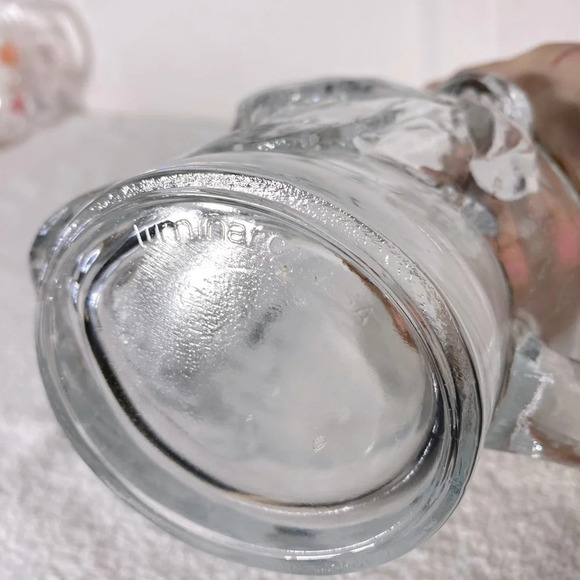 Vintage Luminarc USA Large Clear Glass Skull Mug - Picture 13 of 15